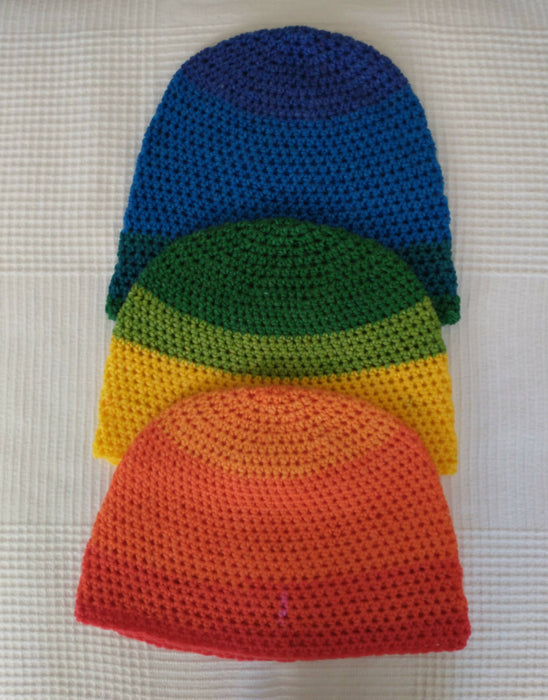 Rainbow Ombre Beanie Hat