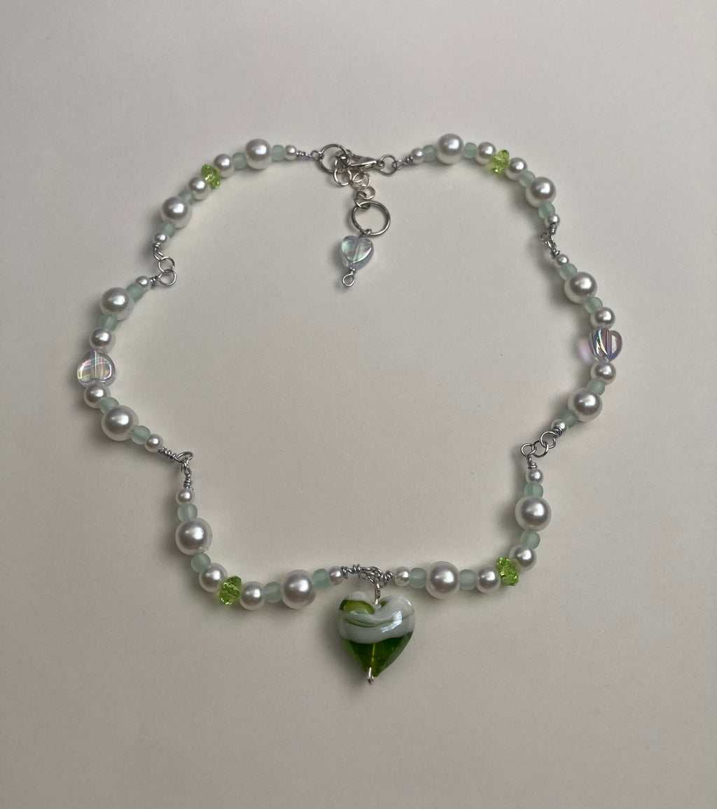 Green Heart Necklace