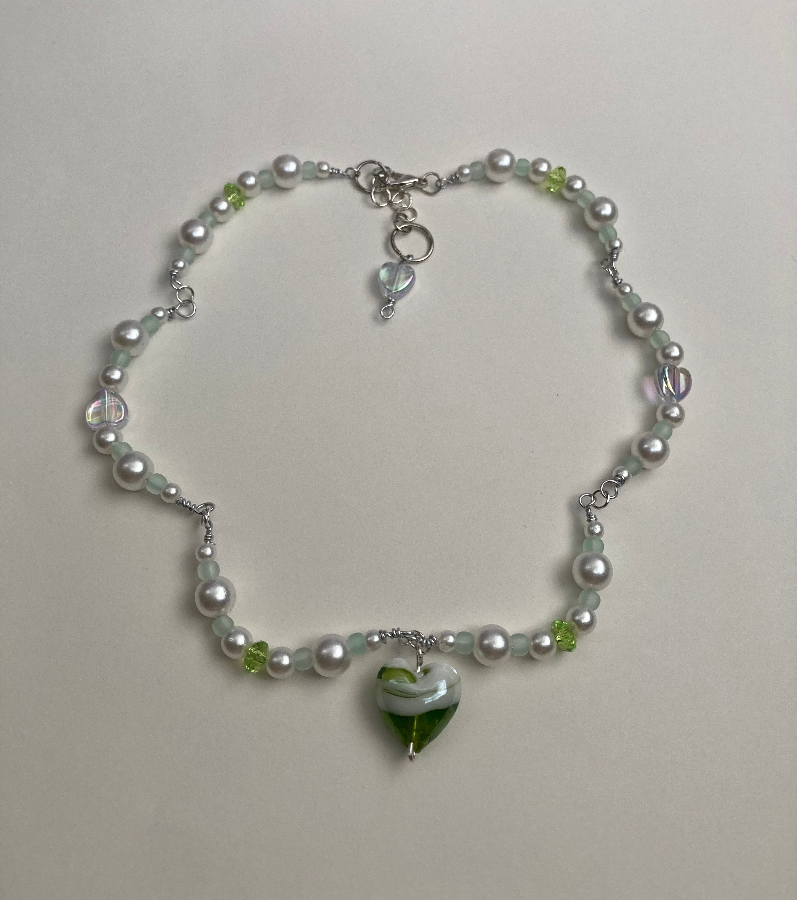 Green Heart Necklace