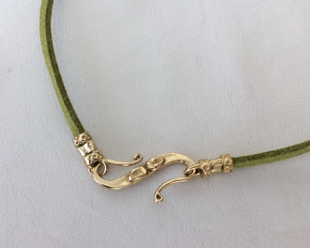 Green foiled heart pendant