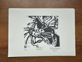 "Lentil" - block print