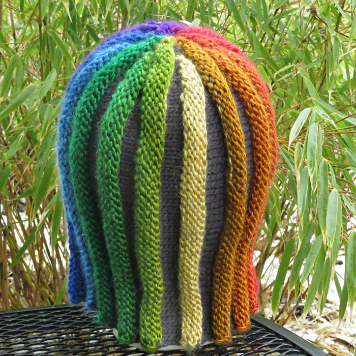Rainbow Helmet-Wig