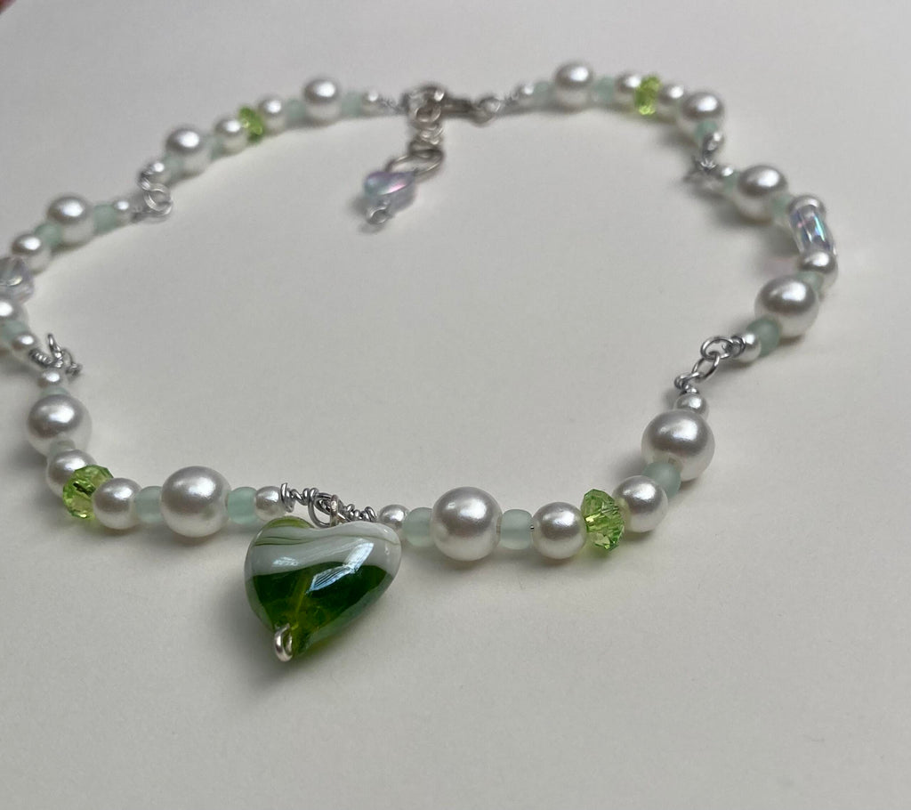 Green Heart Necklace