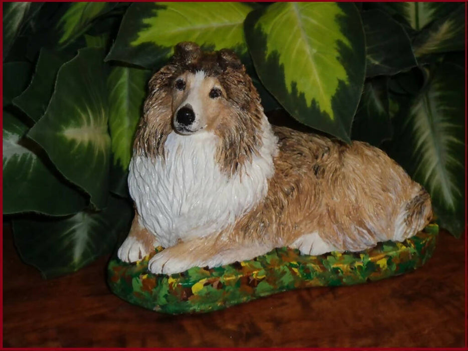 Shetland Sheepdog concrete statue 5x10x6" High