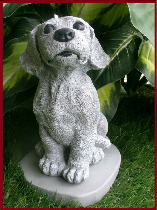 Beagle dog Concrete Statue figurine 5x5-1/2 x 8-1/4" High