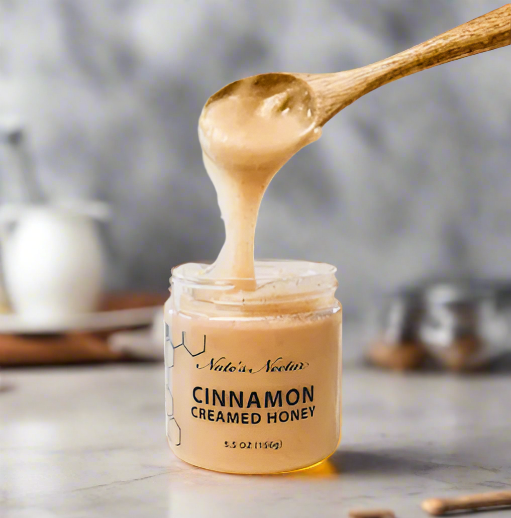 Cinnamon Creamed Honey – 5.5 oz Jar
