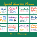 Spanish Poster Set: Classroom Phrases ~ Printable ~ 6 Designs Included ~ Class Display, Wall Art, Visual ~ Home, Elementary, Middle, High School