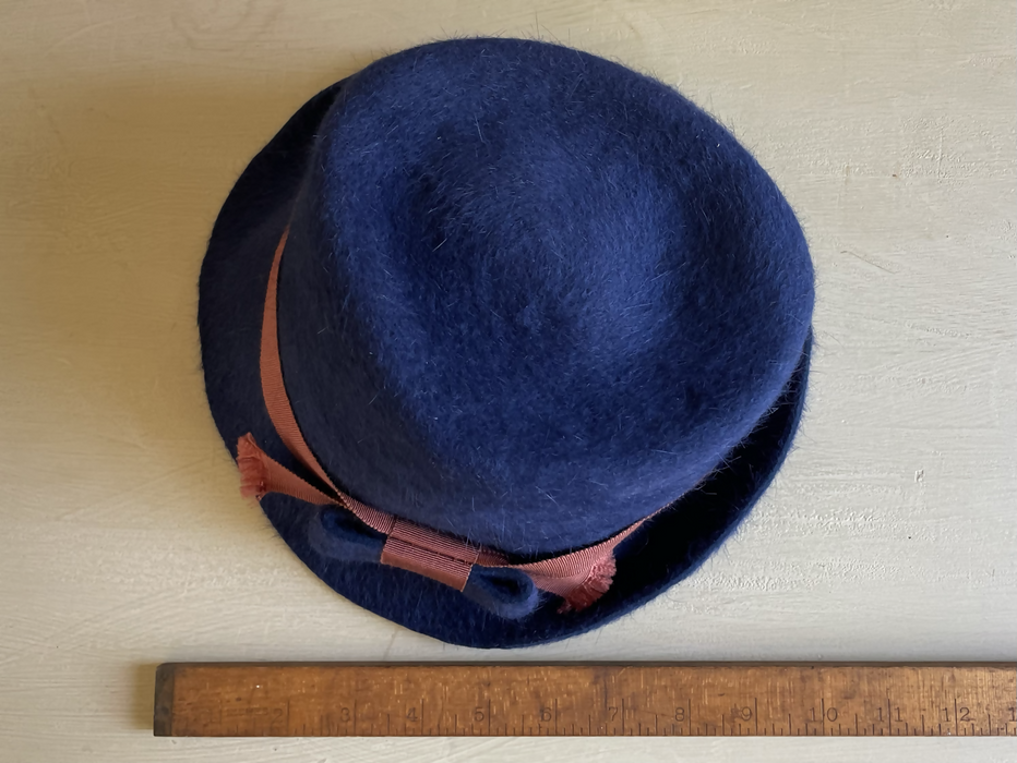Blue Felt Trilby