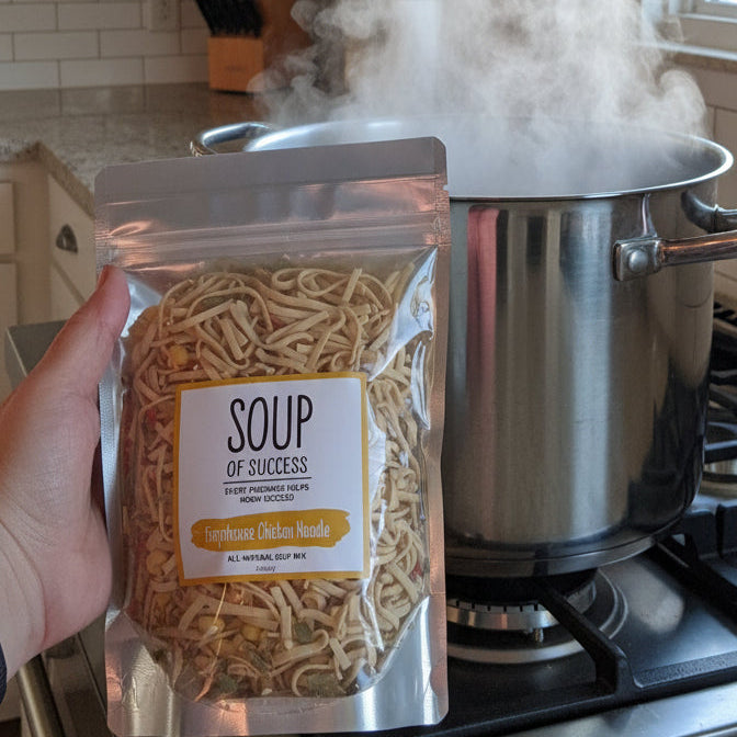 Farmhouse Chicken Noodle Soup for Two