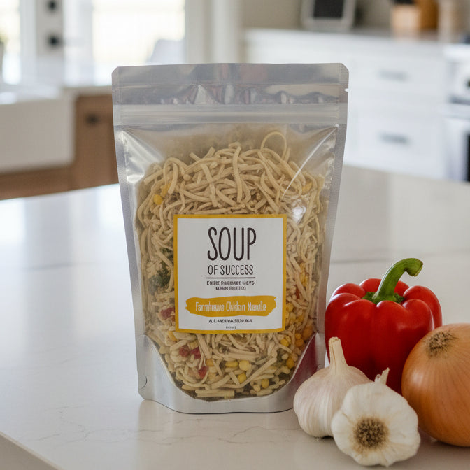 Farmhouse Chicken Noodle Soup for Two