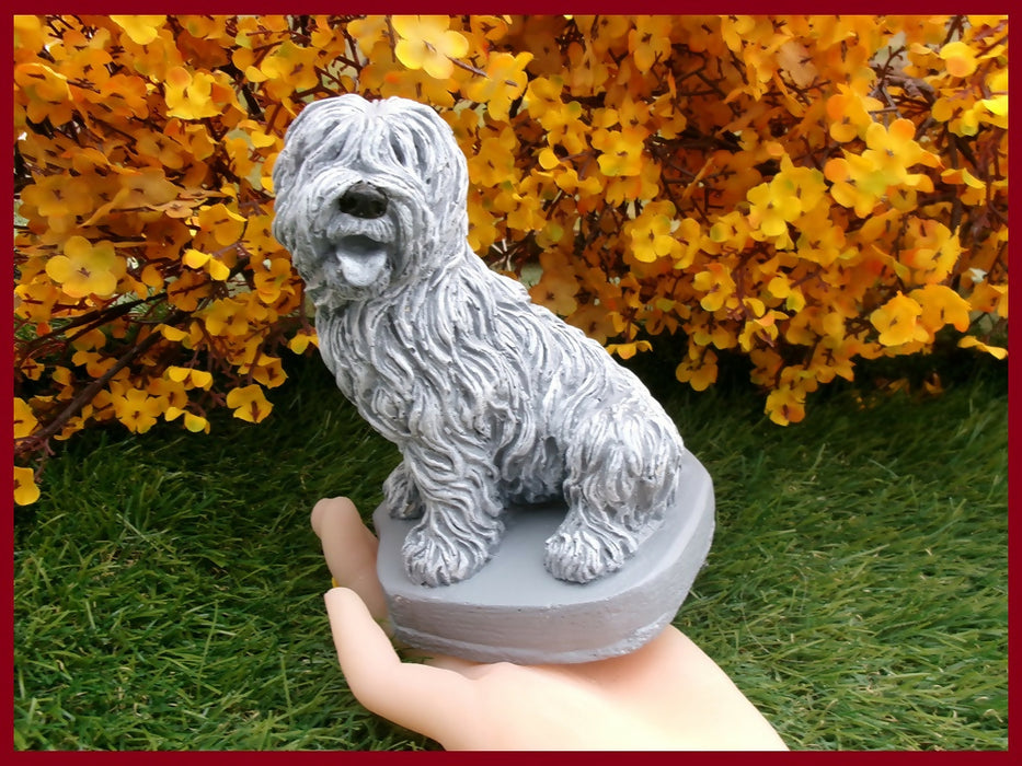 Concrete dog figurines King Charles Beagle Pekingese Korthals Griffin Sheepdog Schnauzer Akita, German Shepherd Dog Great Dane