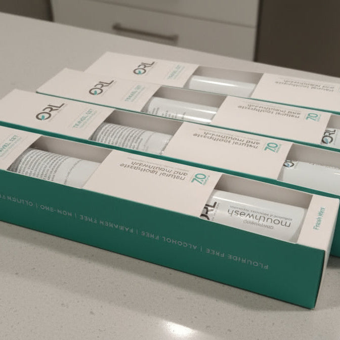 ORL Travel Set – Fresh Mint Toothpaste and Mouth Wash set