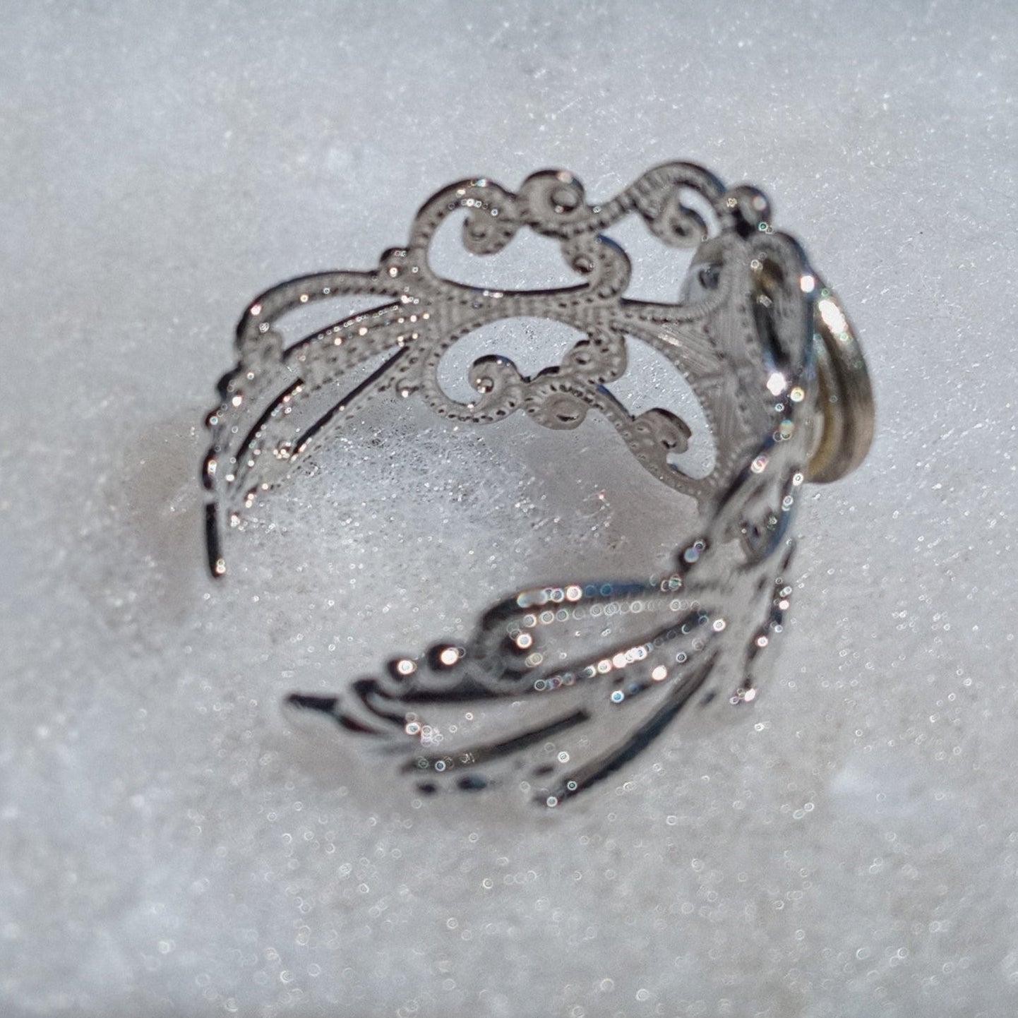 9mm Filigree Bullet Ring