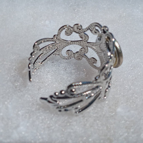 9mm Filigree Bullet Ring