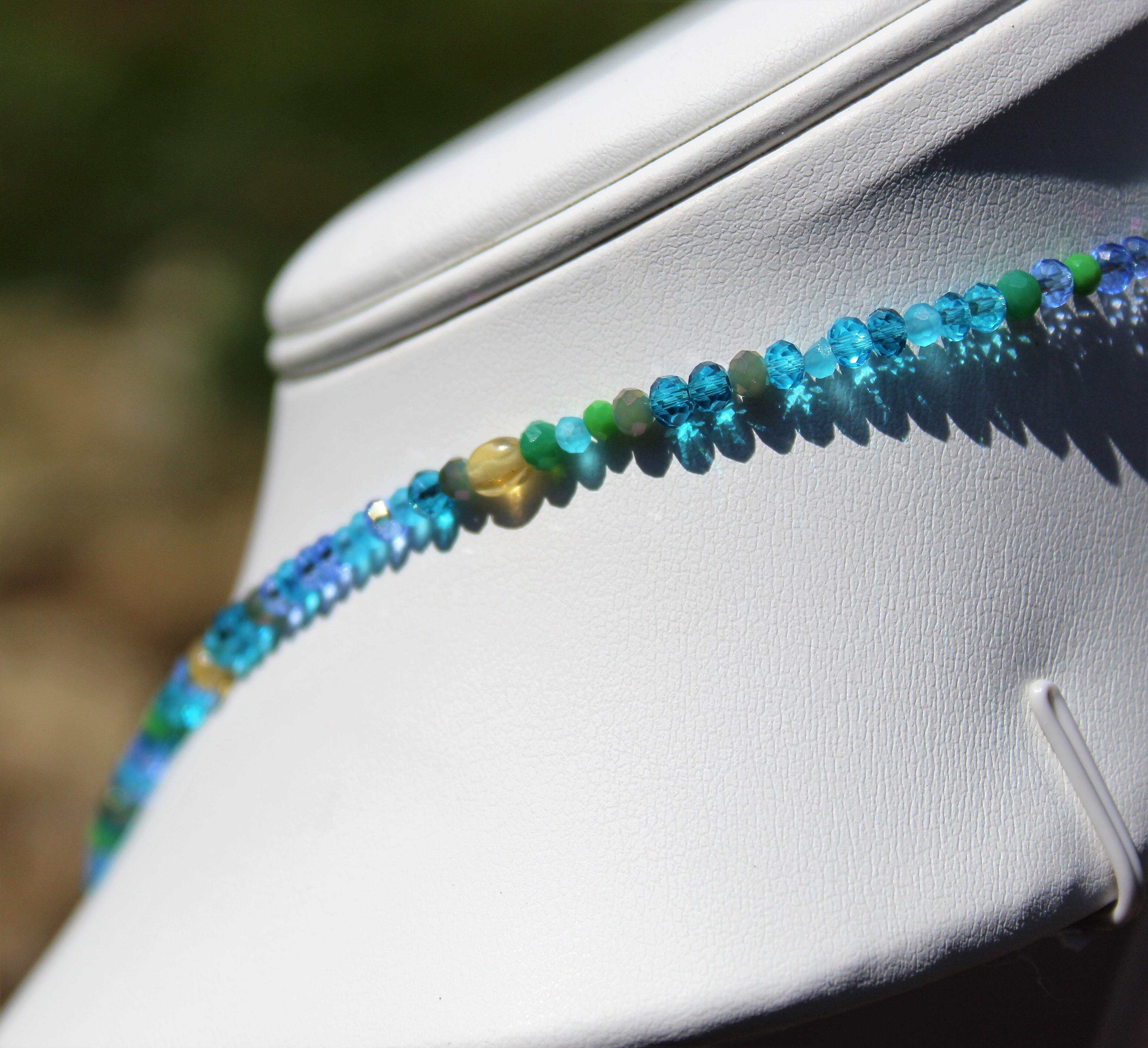 Beaded Dragonfly Necklace, Boho Dragonfly Necklace