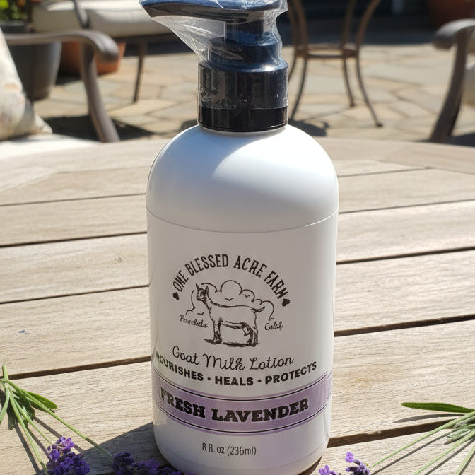 Hand and Body Goat Milk Lotion- Lavender-8oz