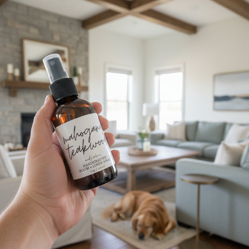 Mahogany Teakwood Room and Linen Spray - 4oz