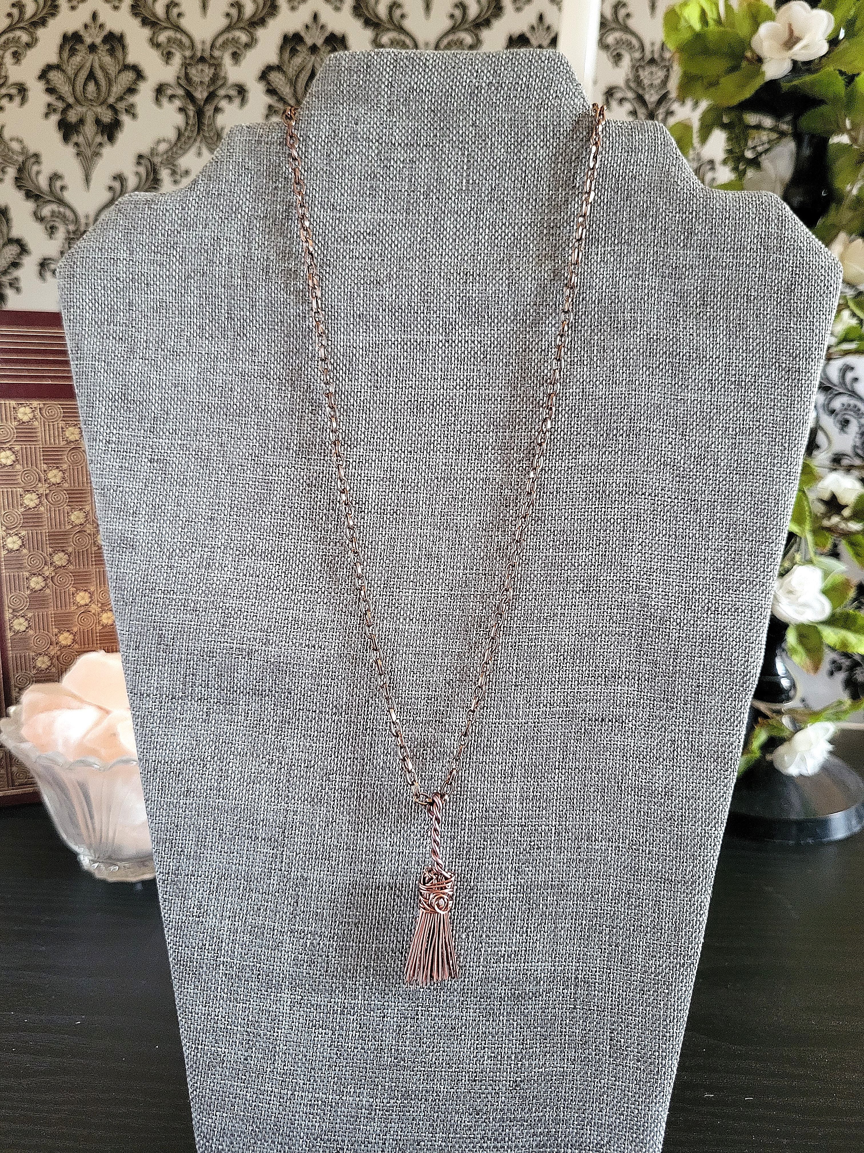 Small Witch's Broom Pendant Necklace
