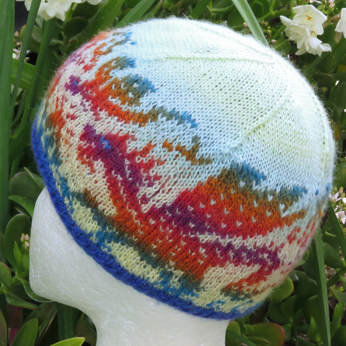 Knitting Pattern - Stranded Dragons Beanie