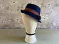 Blue Felt Trilby