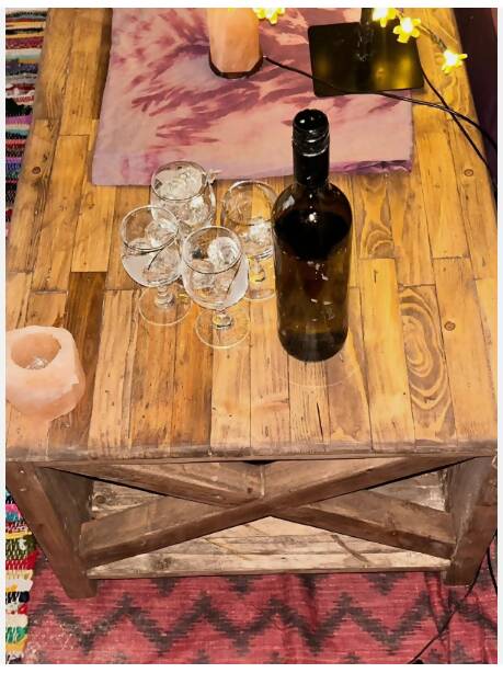 Farmhouse style Coffee table, X-cross legs, wood, handmade, solid pine, rustic, repurposed