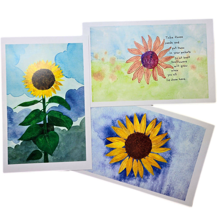 prints of original sunflower watercolor paintings