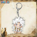One Piece Luffy Gear 5 Chibi Acrylic Keyring Keychain