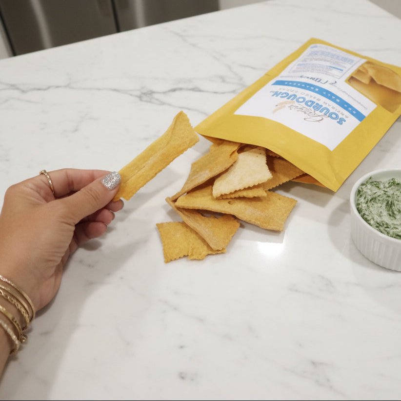 Sea Salt Sourdough Crackers