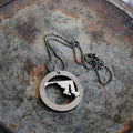Wooden Maryland State Necklace