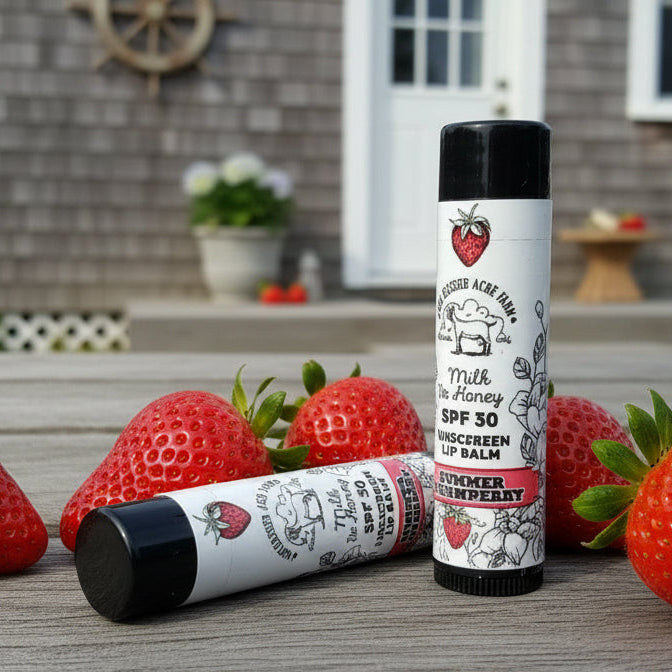 Summer Strawberry Goat Milk Lip Balm — SPF 30
