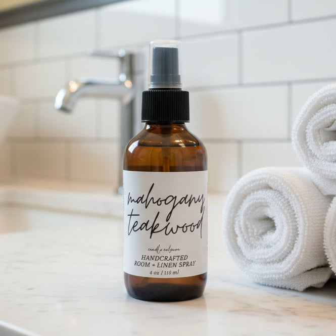 Mahogany Teakwood Room and Linen Spray - 4oz