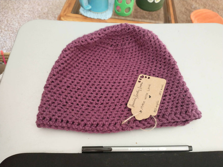 Crocheted Beanie Hat