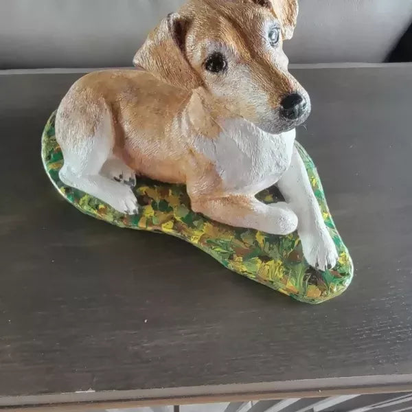 Jack Russell Terrier Dog Concrete 5 x 11 x 7-1/4" High