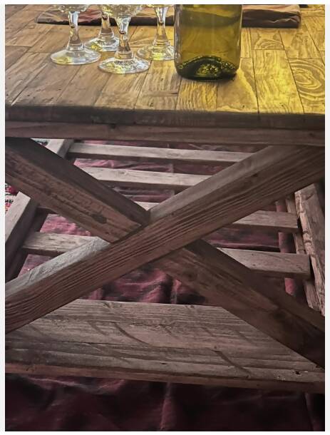 Farmhouse style Coffee table, X-cross legs, wood, handmade, solid pine, rustic, repurposed