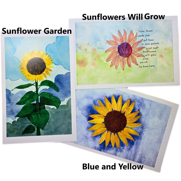prints of original sunflower watercolor paintings