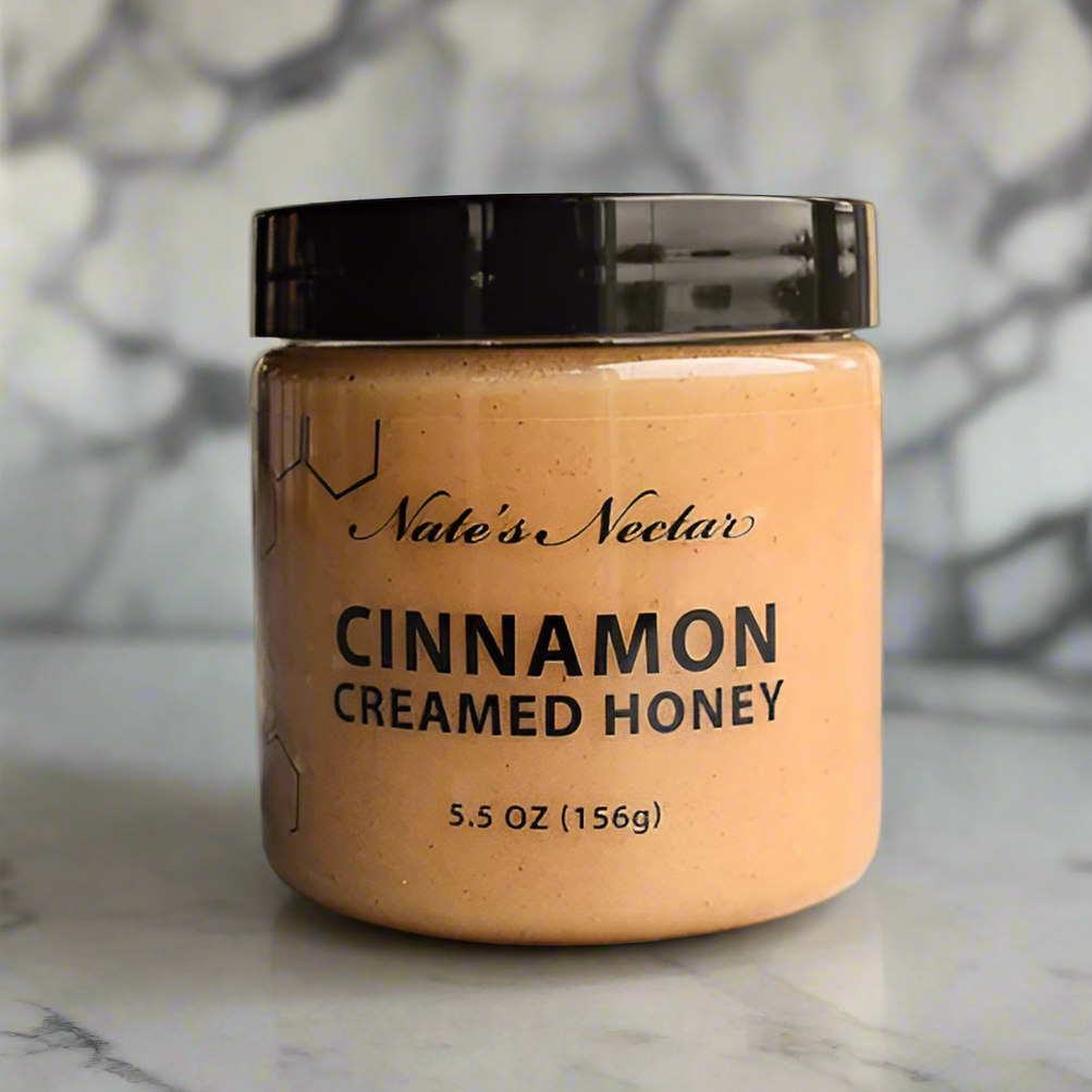 Cinnamon Creamed Honey – 5.5 oz Jar