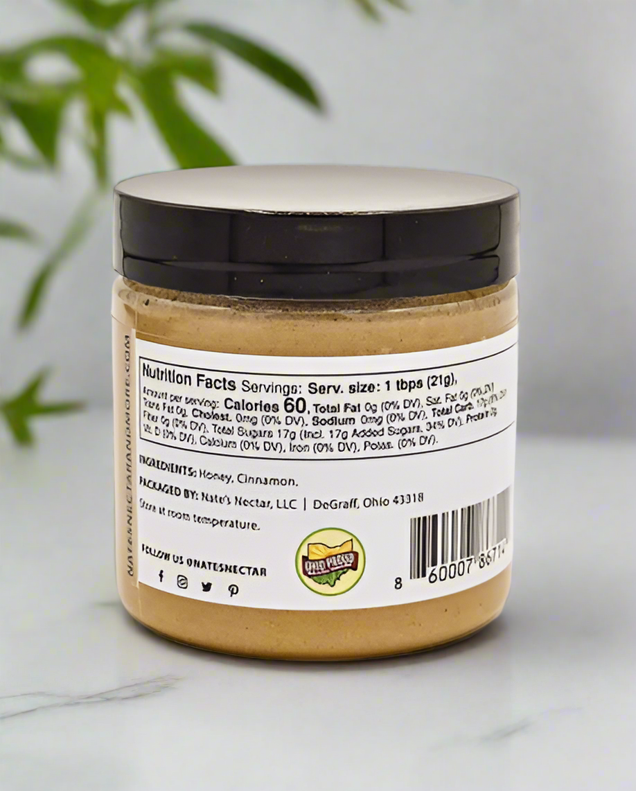 Cinnamon Creamed Honey – 5.5 oz Jar
