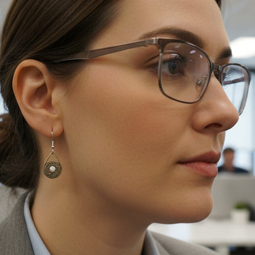 Crystal Teardrop Earrings – .45 Auto