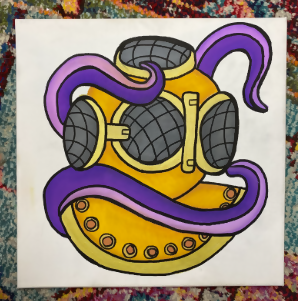 Danger Hugs Painting