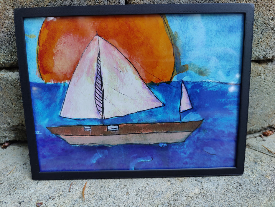 Sailboat at Sunset - Limited Edition Art Print