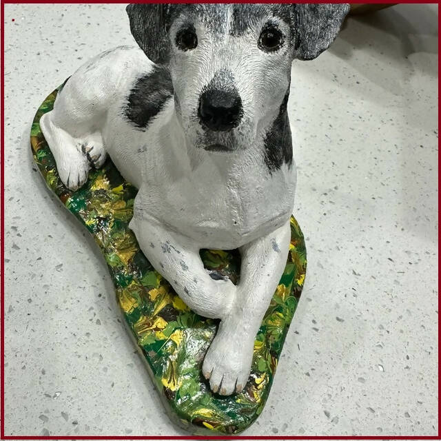 Jack Russell Terrier Dog Concrete 5 x 11 x 7-1/4" High