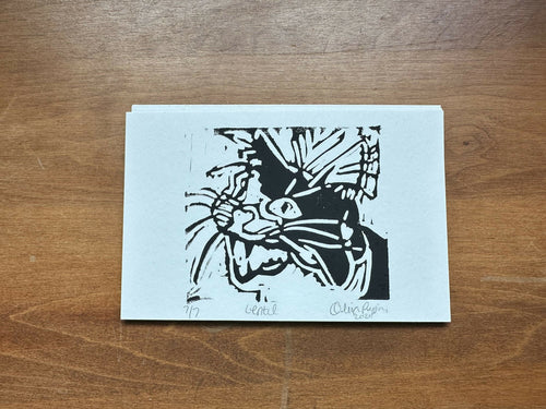 "Lentil" - block print