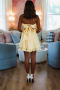 Light as a Feather Mini Dress - Yellow