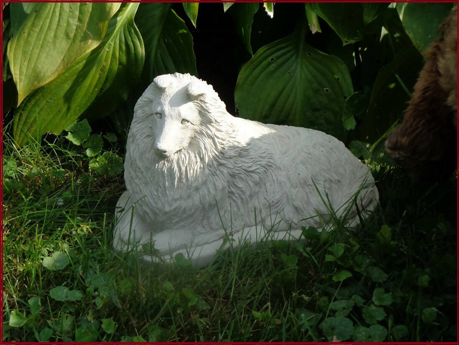 Shetland Sheepdog concrete statue 5x10x6" High