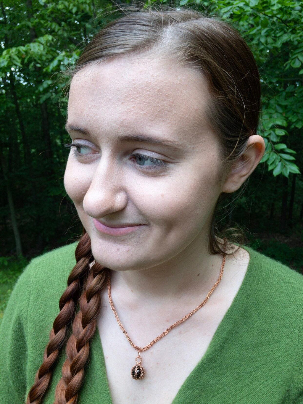Black Onyx Jewelry Set, Copper Wire Wrapped, Necklace, Earrings, Gifts for Women, Pagan Gifts