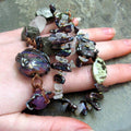 merchant's lady-- pearl, gemstone and art glass necklace-- handmade by thebeadedlily