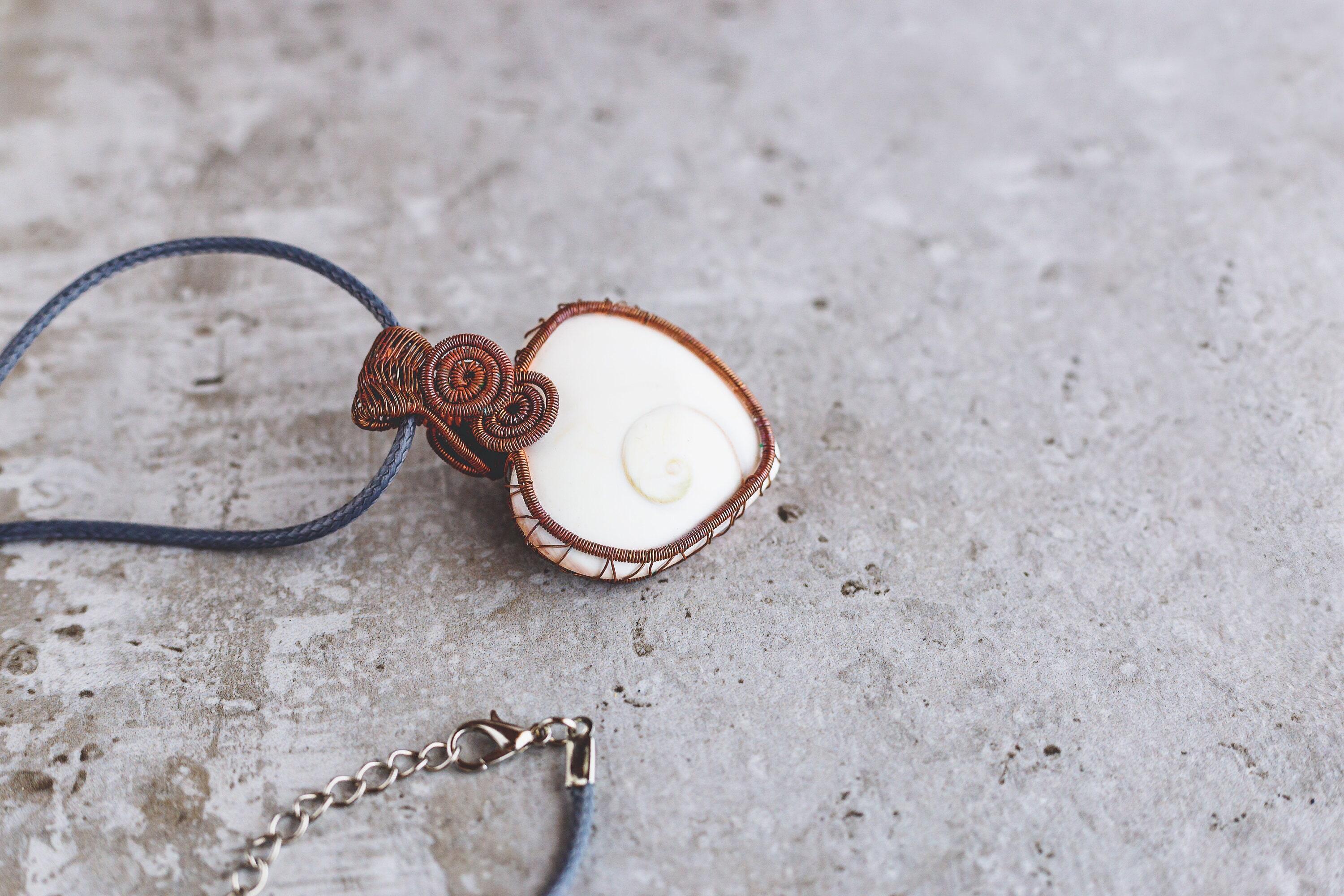 Shiva Shell Necklace, Reversible Necklace, Gift for Wife, Wiccan Jewelry