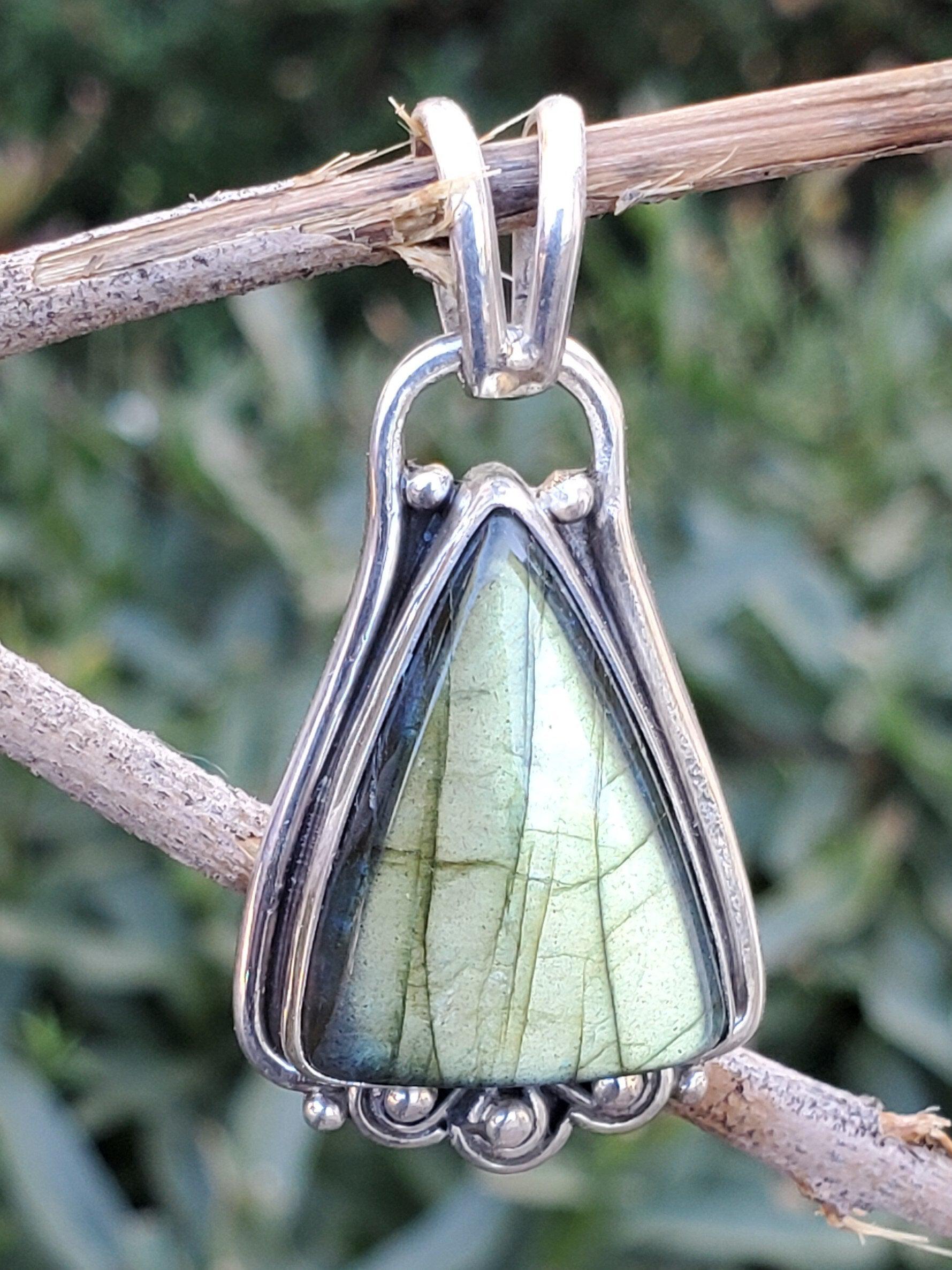 Labradorite Sterling Silver Pendant