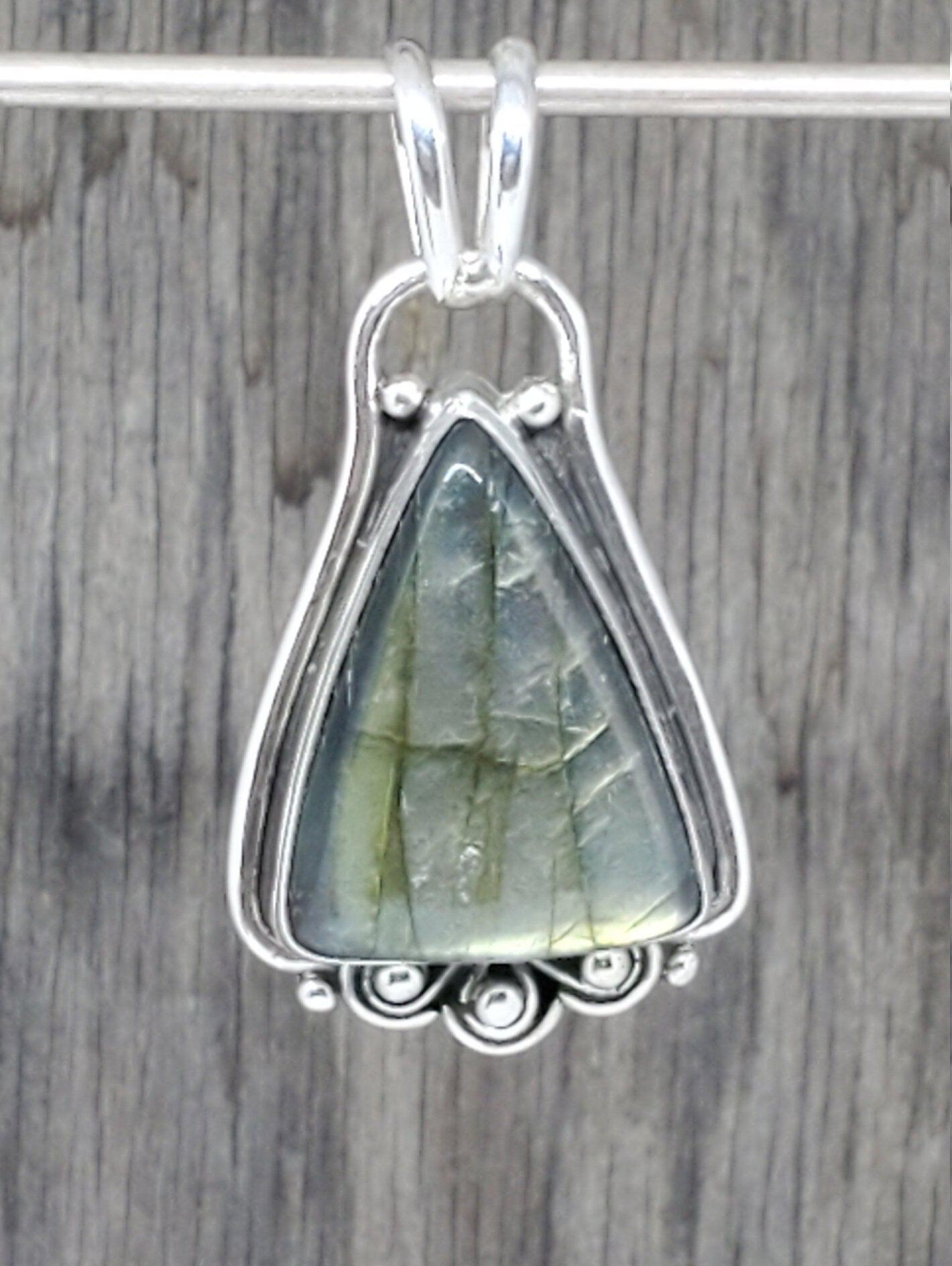 Labradorite Sterling Silver Pendant