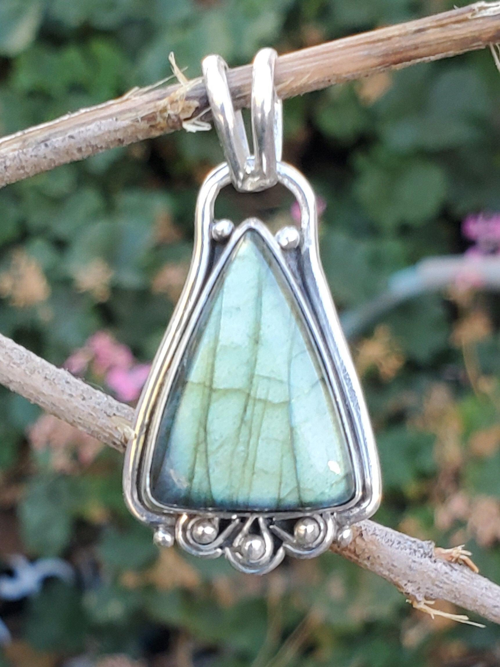 Labradorite Sterling Silver Pendant